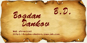 Bogdan Dankov vizit kartica